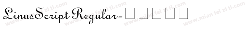 LinusScript Regular字体转换